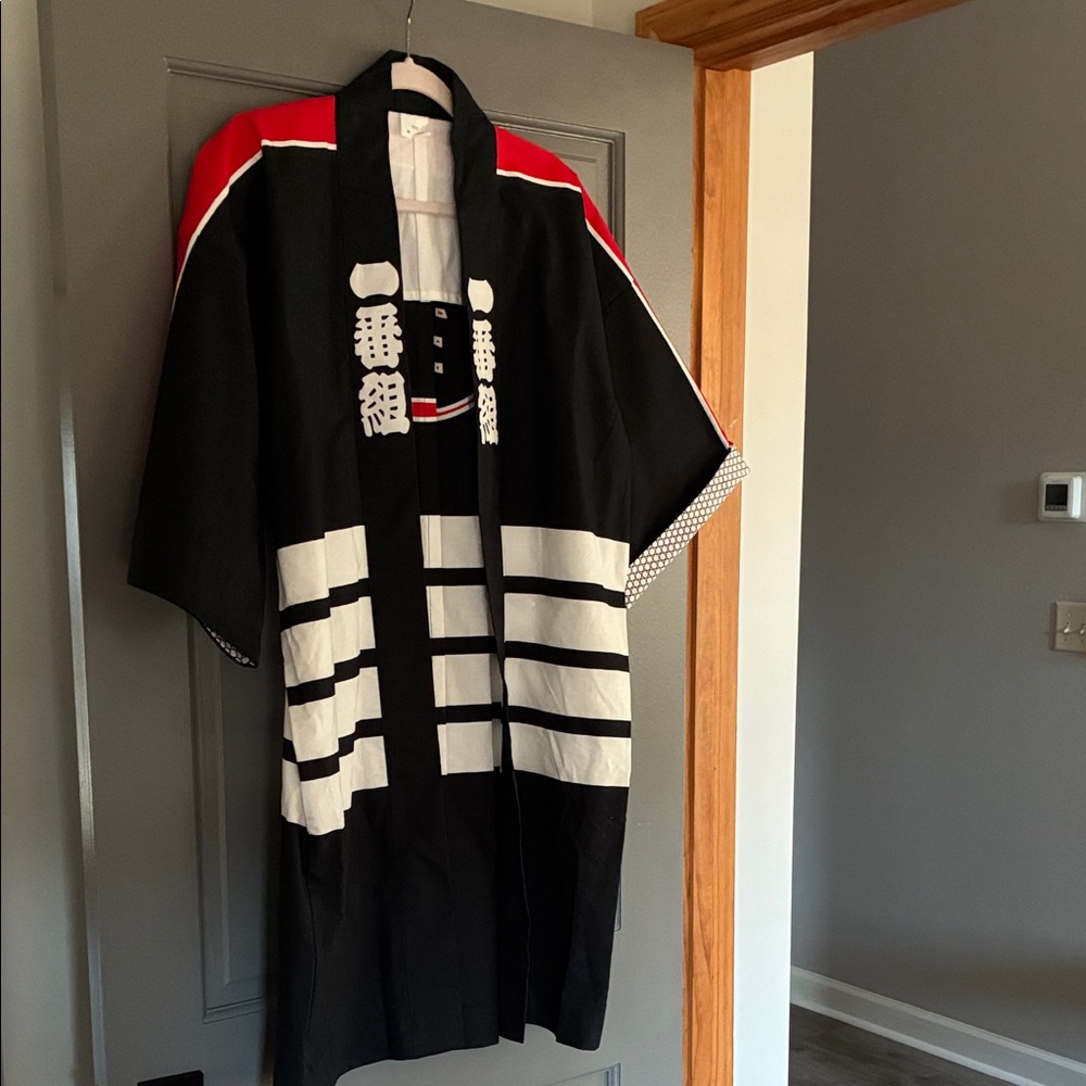 Black and Red Kimono Jacket